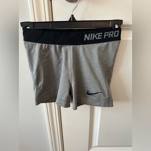 Nike Pro Gray Athletic Shorts